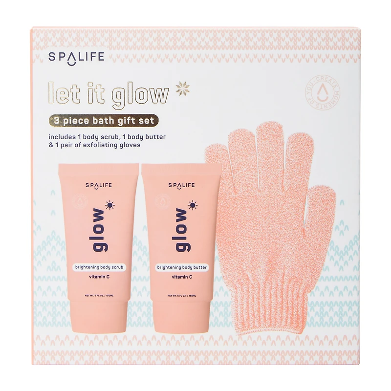 Spalife Let It Glow Bath Gift Set 3-Piece