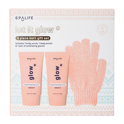 Spalife Let It Glow Bath Gift Set 3-Piece