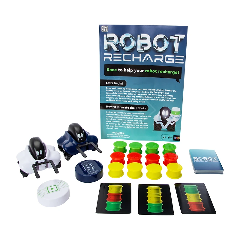 Robot Recharge 2-Player Board Game