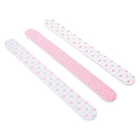 Pink Bow & Heart Nail Files 3-Count