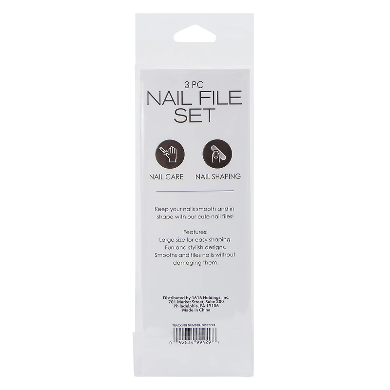 Nail File 3-Pack Set