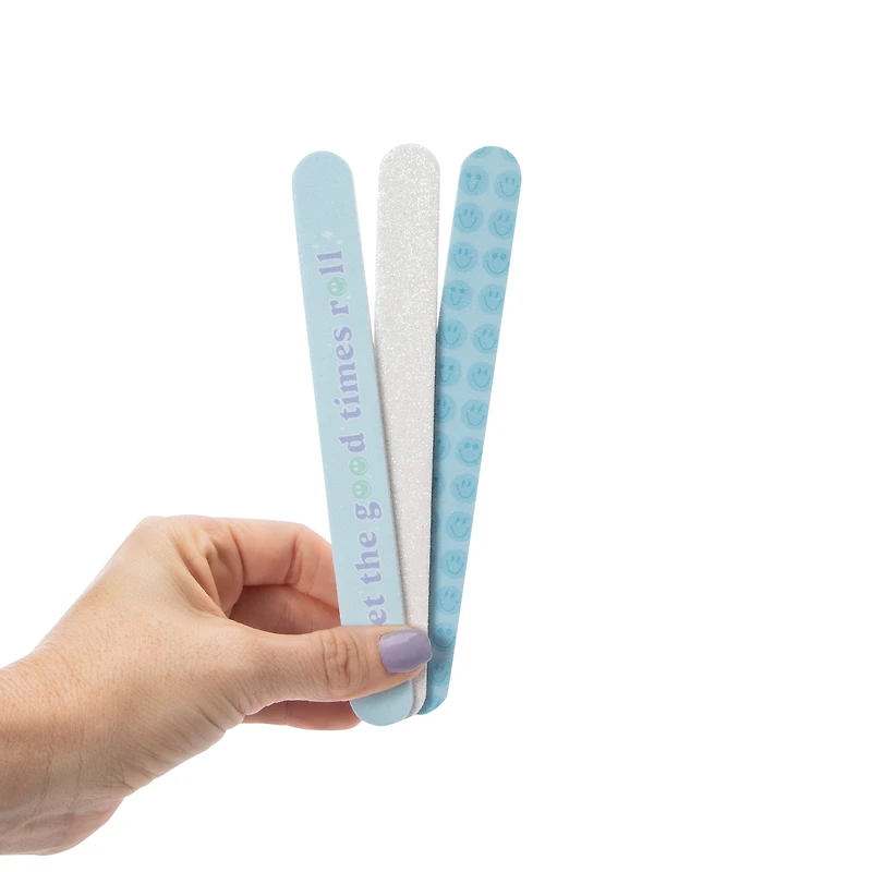 Smiley Nail File 3-Pack Set