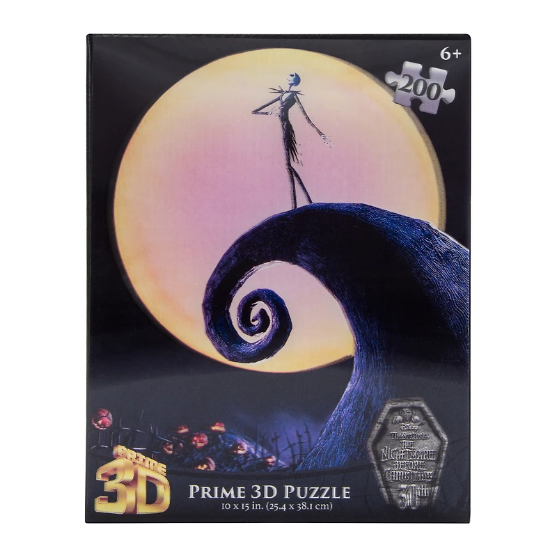 Disney Tim Burton's The Nightmare Before Christmas 30th Prime 3D Puzzle 10in x 15in