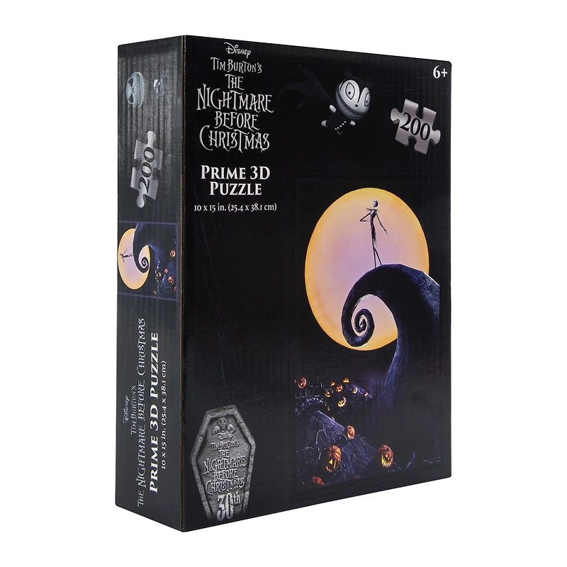 Disney Tim Burton's The Nightmare Before Christmas 30th Prime 3D Puzzle 10in x 15in
