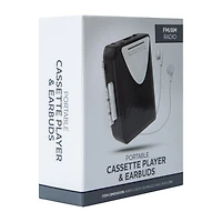 Portable Cassette Player & Earbuds