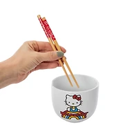 Hello Kitty® Ceramic Bowl With Chopsticks