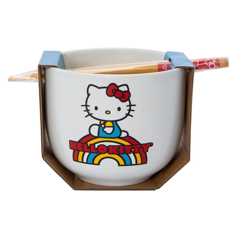 Hello Kitty® Ceramic Bowl With Chopsticks