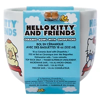 Hello Kitty And Friends® Ceramic Bowl With Chopsticks
