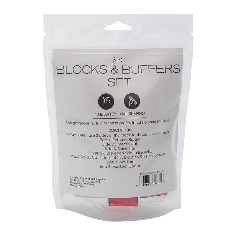 Blocks & Buffers Nail Care Set 3-Piece