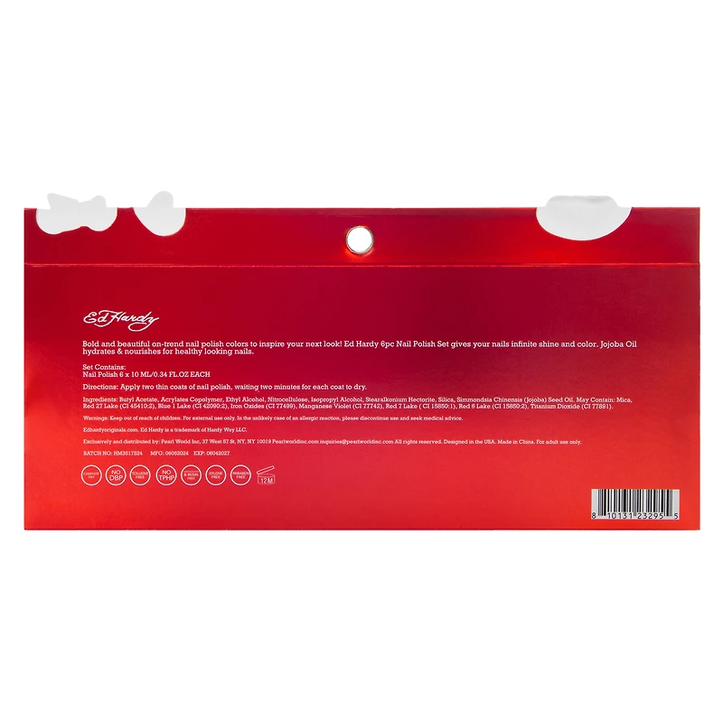 Ed Hardy Nail Polish 6-Piece Set