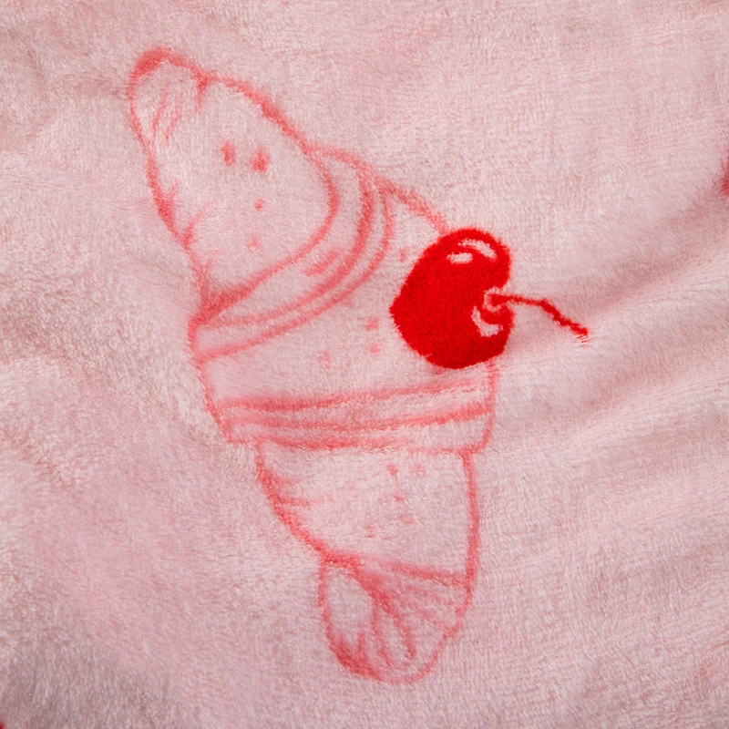 Dessert-Printed Fleece Throw Blanket 50in x 60in