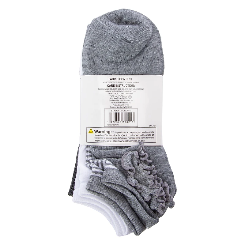 Ladies Low Cut Socks 10-Pack