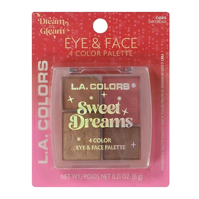 L.A. Colors® Dream To Gleam Eye & Face Palette 4-Count
