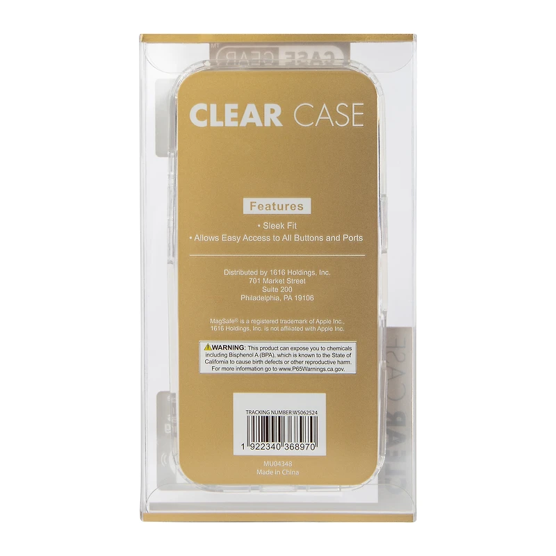 iPhone 16® Clear MagSafe® Compatible Phone Case