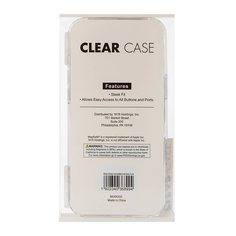 iPhone 16 Plus® Clear MagSafe® Compatible Phone Case