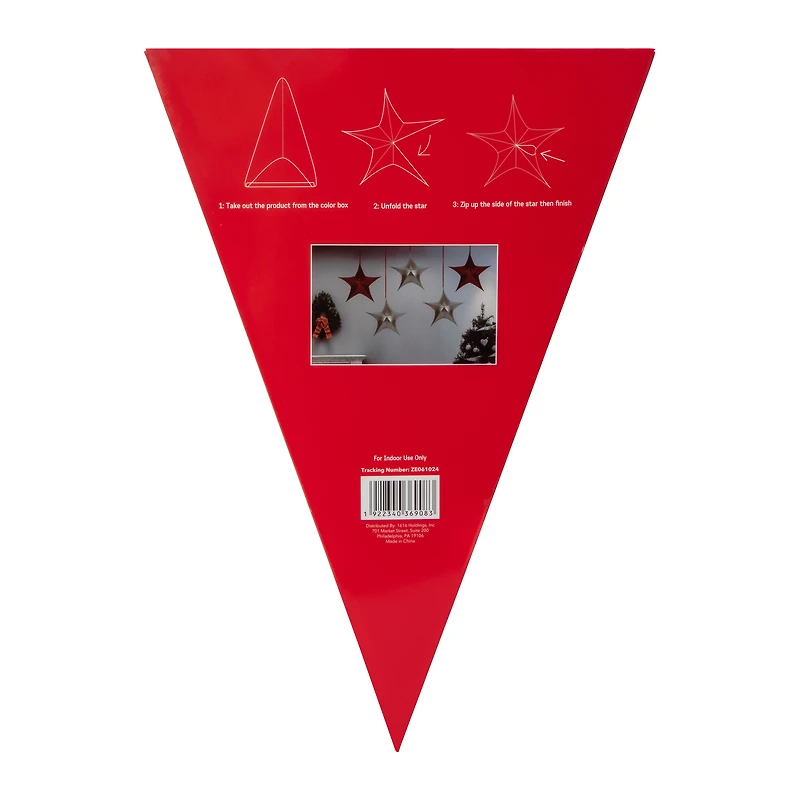 Christmas Metallic 3D Star
