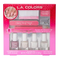 Glam Up French Tip Manicure & Gem Set 8-Piece