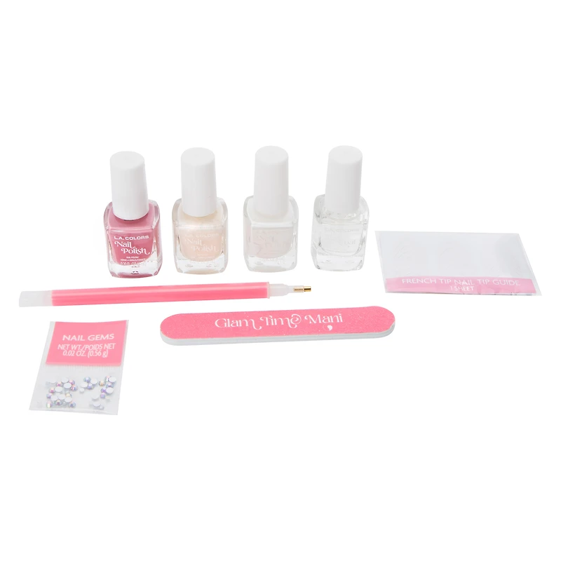 Glam Up French Tip Manicure & Gem Set 8-Piece