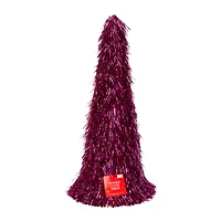 XL Tinsel Cone Christmas Tree 14.2in x 27.95in
