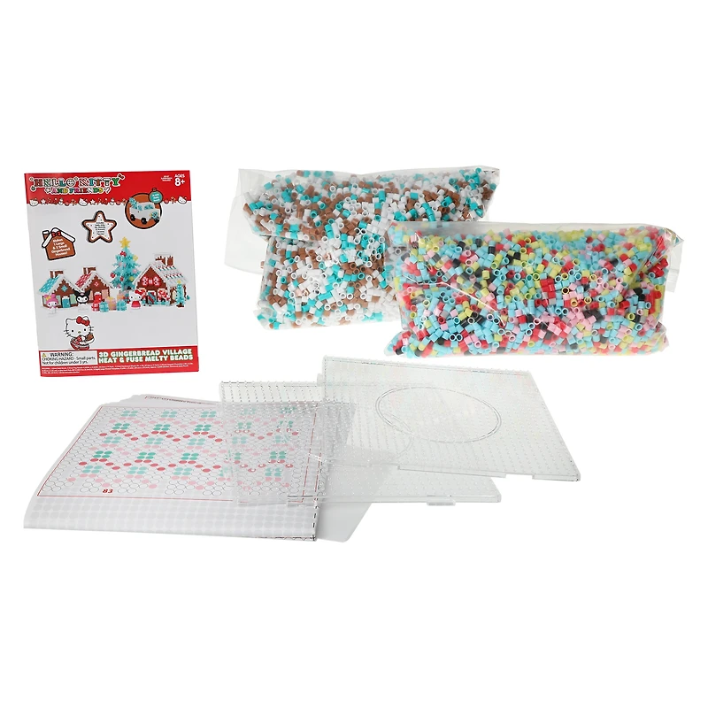 Hello Kitty and Friends® 3D Gingerbread Village Heat & Fuse Melty Beads Set