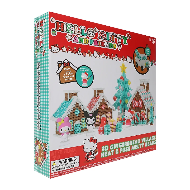 Hello Kitty and Friends® 3D Gingerbread Village Heat & Fuse Melty Beads Set