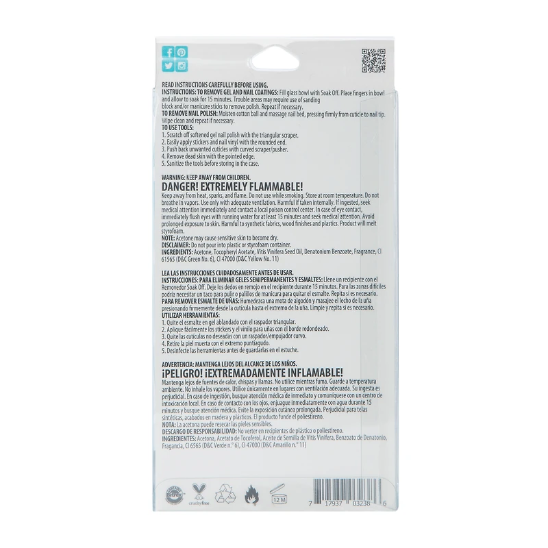 Soak Off Essentials 4-Count Set 2oz