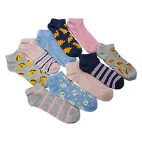 Ladies Foodie No-Show Socks 10-Pack