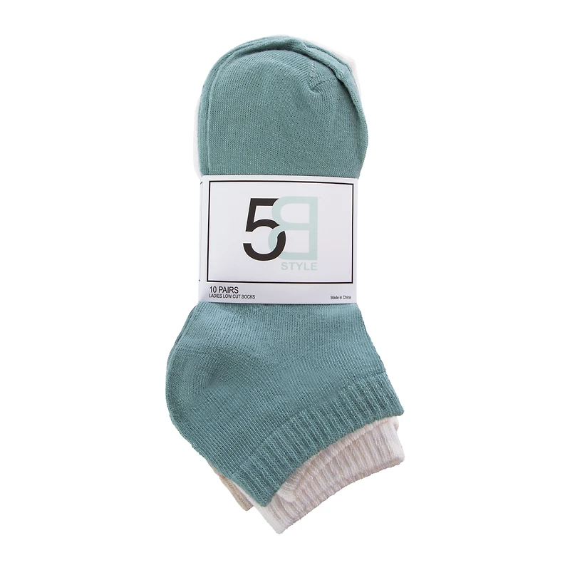 Ladies No Show Sock 10-Pack