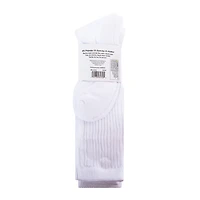 Ladies White Slouch Crew Socks 2-Pack