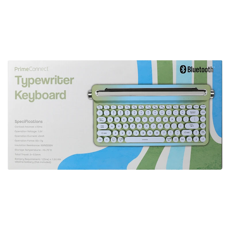 Bluetooth® Wireless Typewriter Keyboard