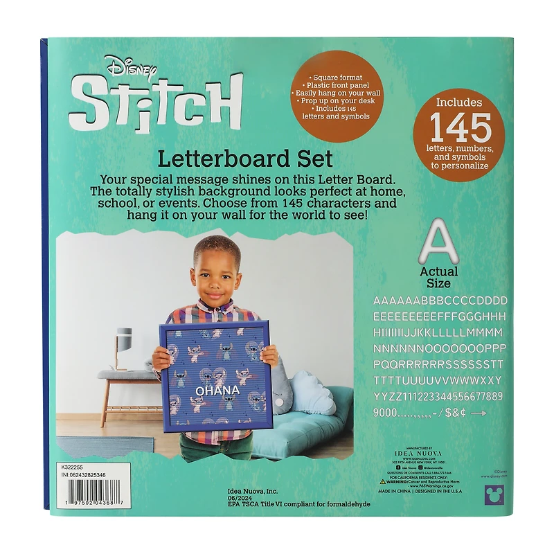 Disney Stitch Letterboard Set
