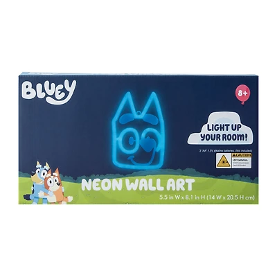 Bluey™ Neon Wall Art