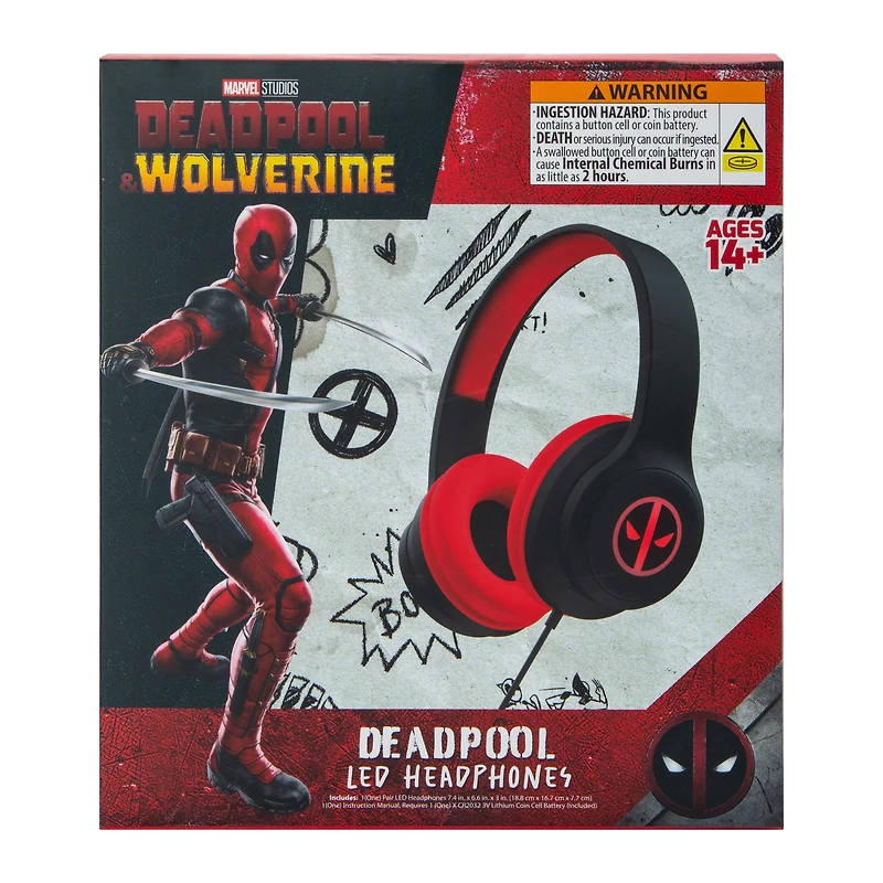 Deadpool LED Headphones