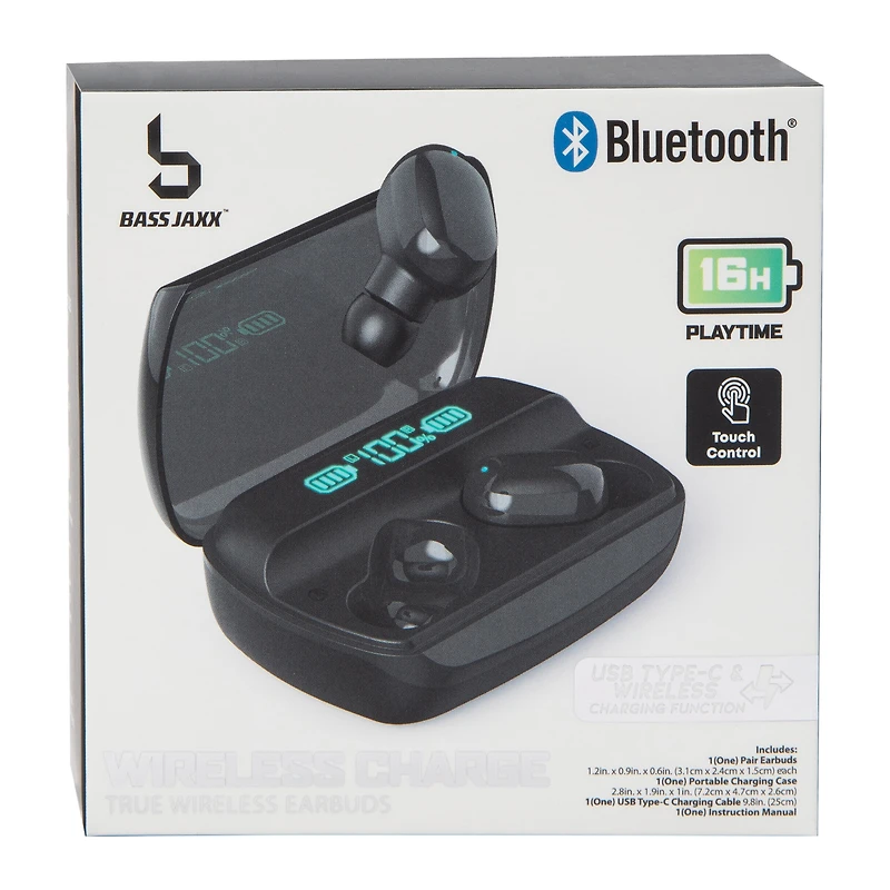 Bass Jaxx® True Wireless Earbuds