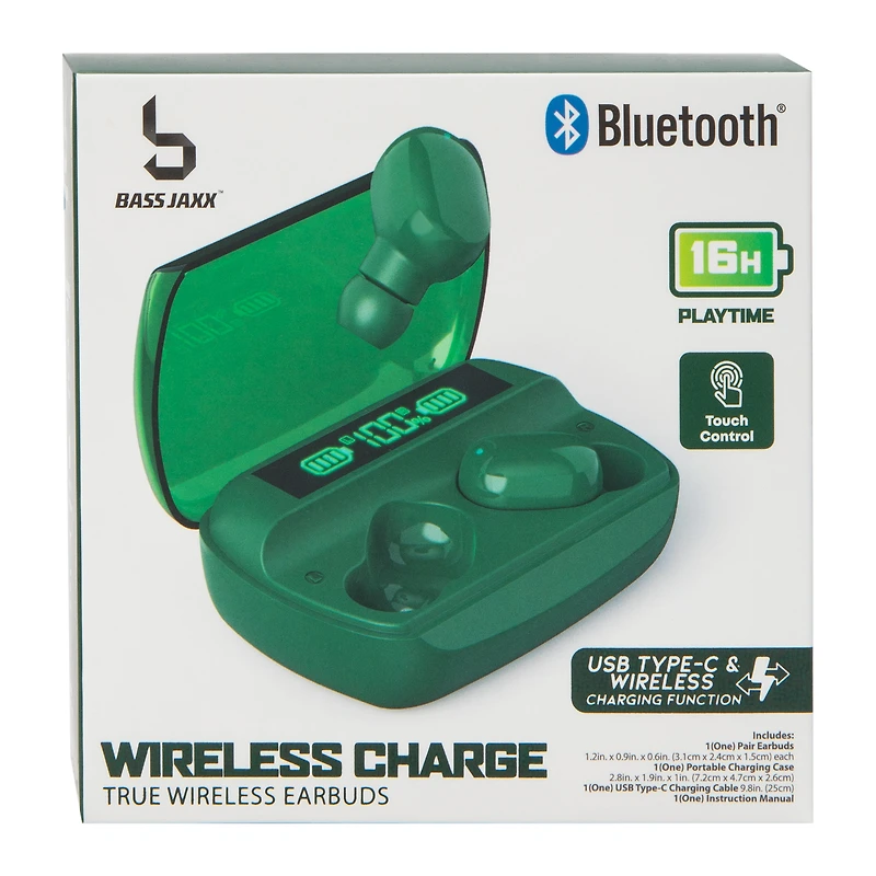 Bass Jaxx® True Wireless Earbuds