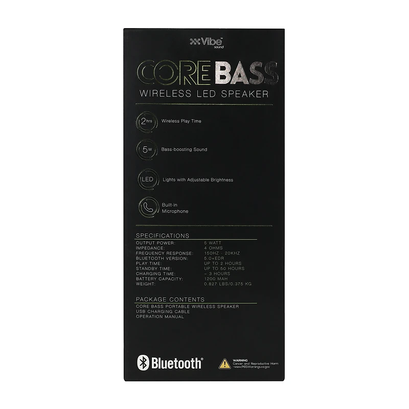 Core Bass Wireless LED Tower Speaker