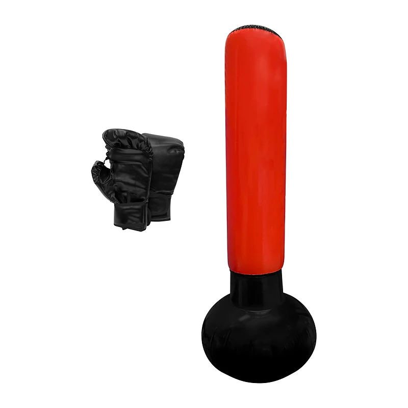 Series-8 Fitness™ Inflatable Punching Bag & Boxing Gloves