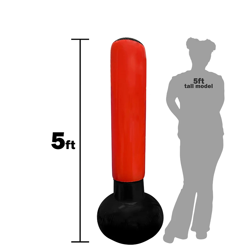 Series-8 Fitness™ Inflatable Punching Bag & Boxing Gloves