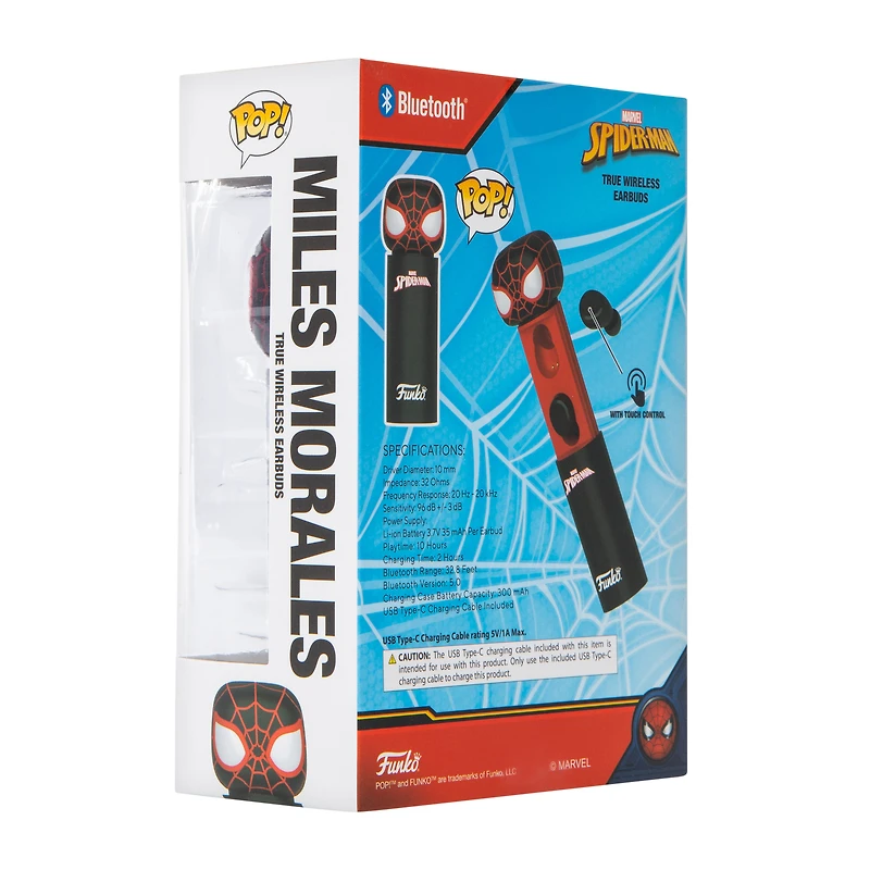 Funko Pop! Marvel Miles Morales True Wireless Earbuds
