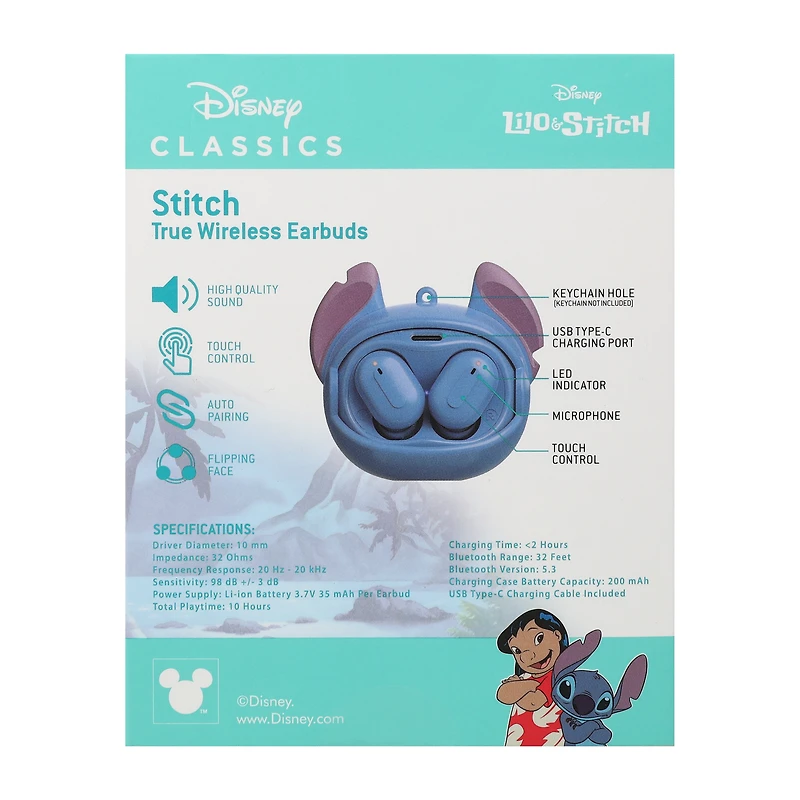 Disney Classics Stitch TWS Earbuds
