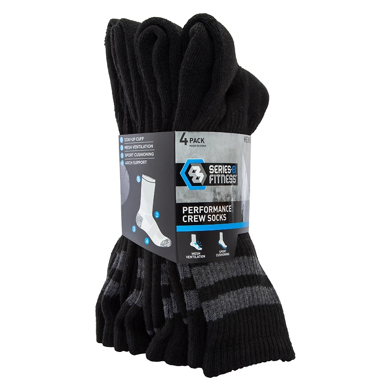 Performance Crew Socks 4-Pack