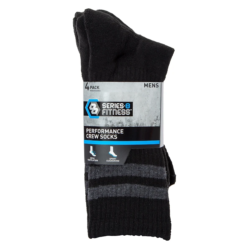 Performance Crew Socks 4-Pack