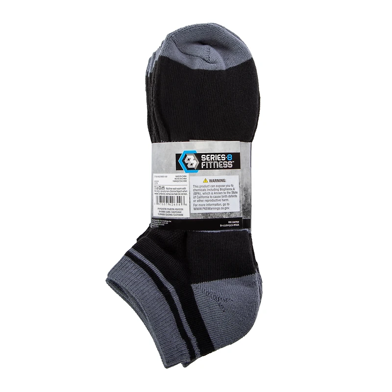 Series-8 Fitness™ Men's Performance Low Cut Socks 5-Pack