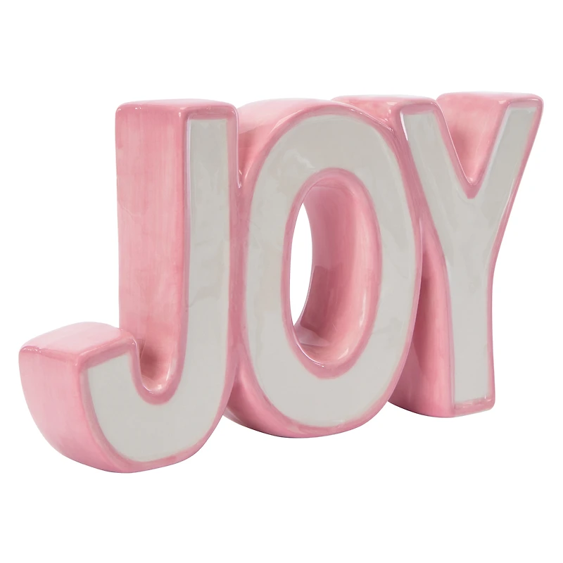 'Joy' Tabletop Christmas Decor Sign 8in x 4.33in