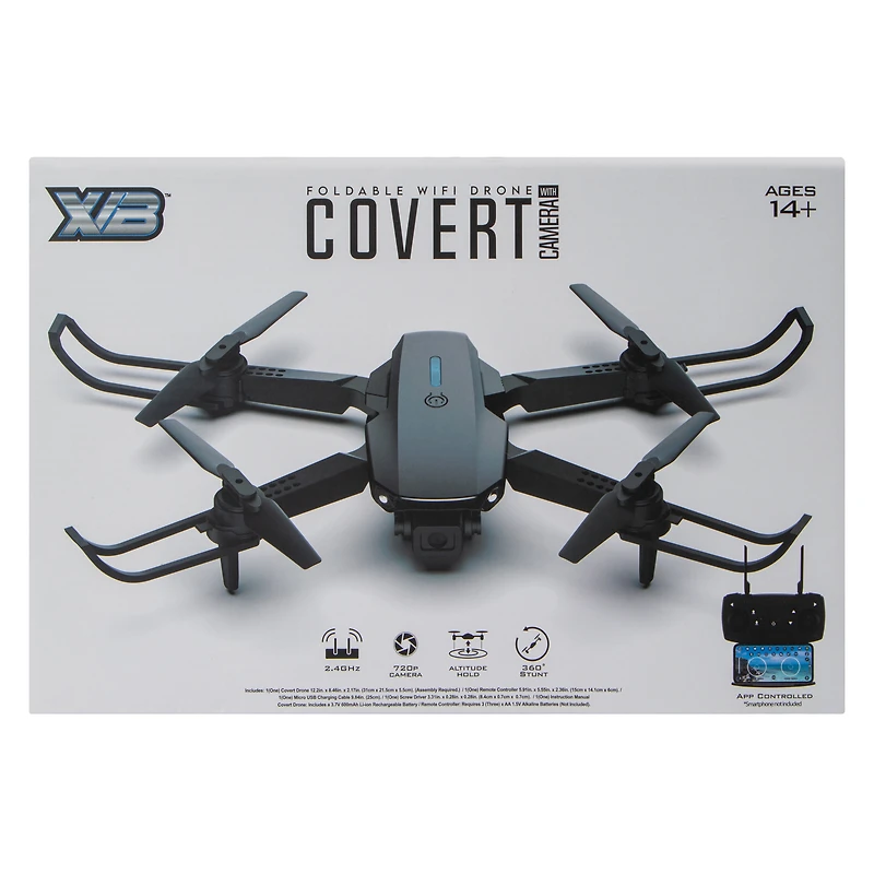 XVB® Covert Foldable Wifi Drone With Camera