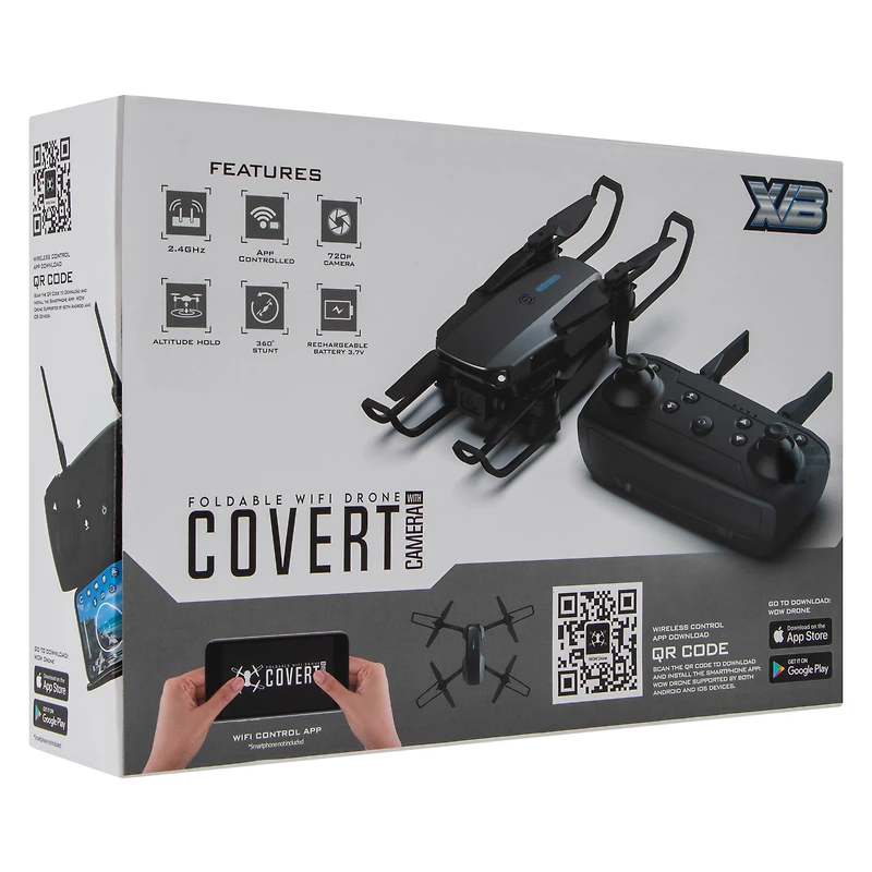 XVB® Covert Foldable Wifi Drone With Camera