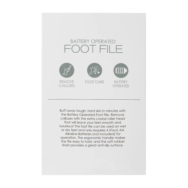 Battery-Operated Foot File