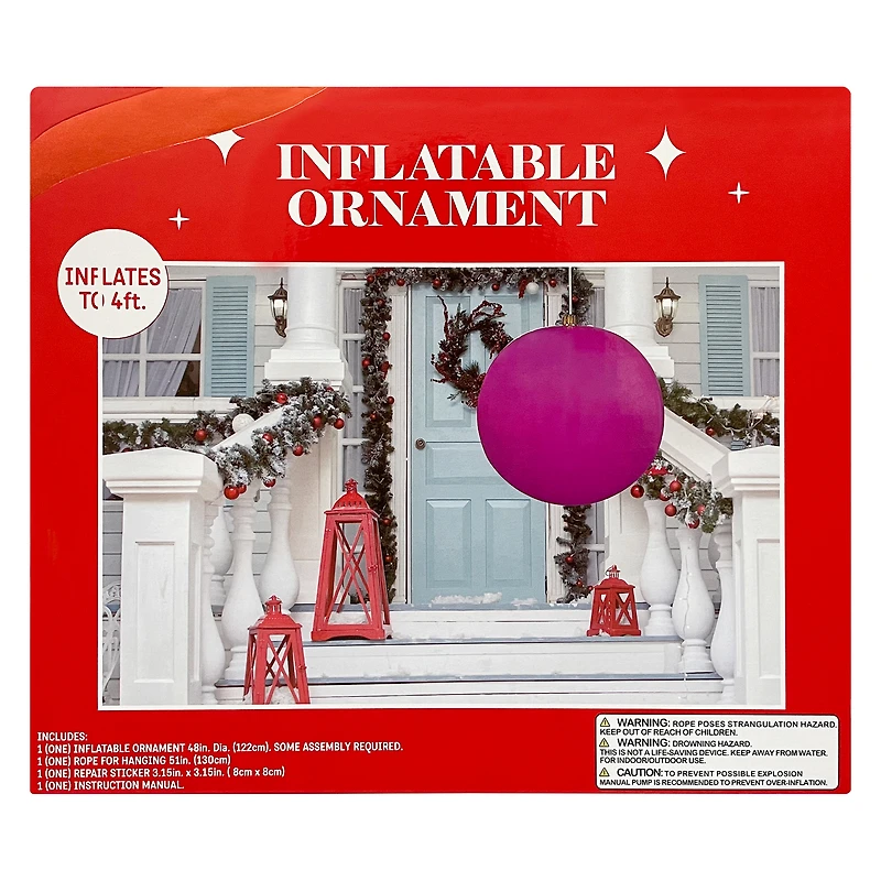 Inflatable Christmas Ornament 4ft