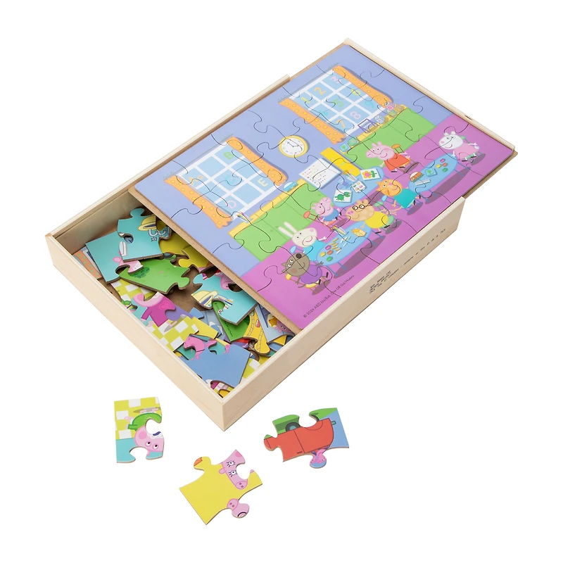 Peppa Pig Wood Puzzles 5-Count