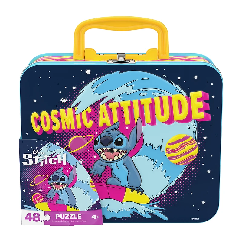 Disney Stitch Cosmic Attitude Puzzle Lunchbox 48-Pcs
